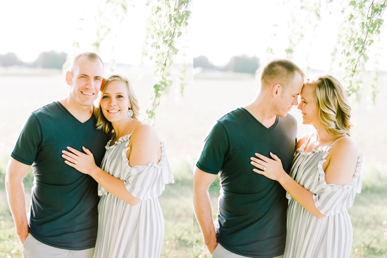 Manitowoc Wisconsin Sunset Engagement Photos