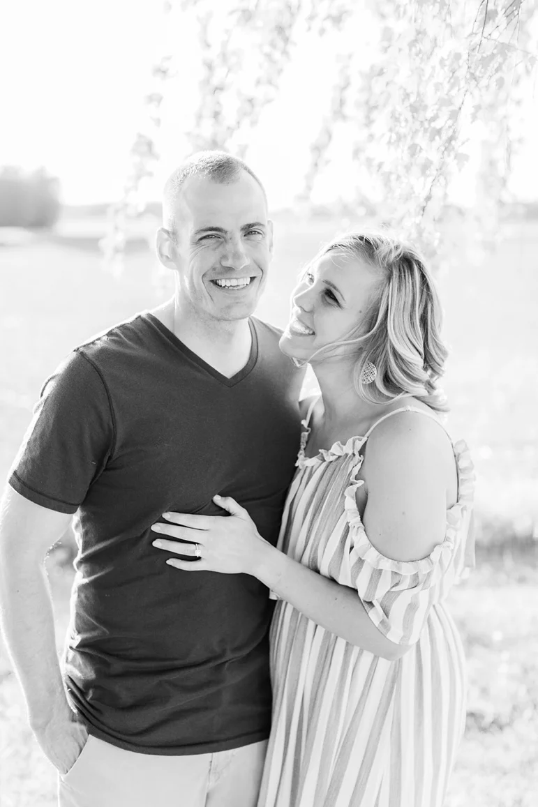 Manitowoc Wisconsin Sunset Engagement Photos