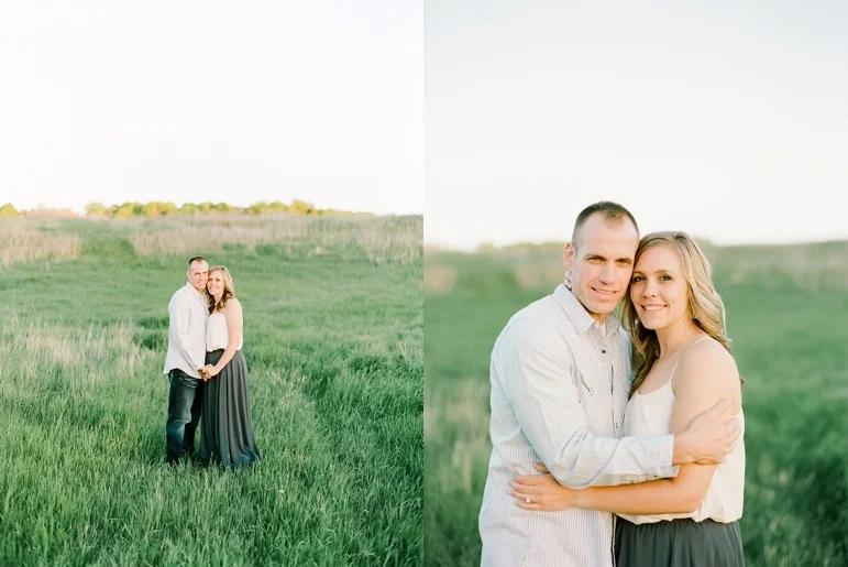Manitowoc Wisconsin Sunset Engagement Photos