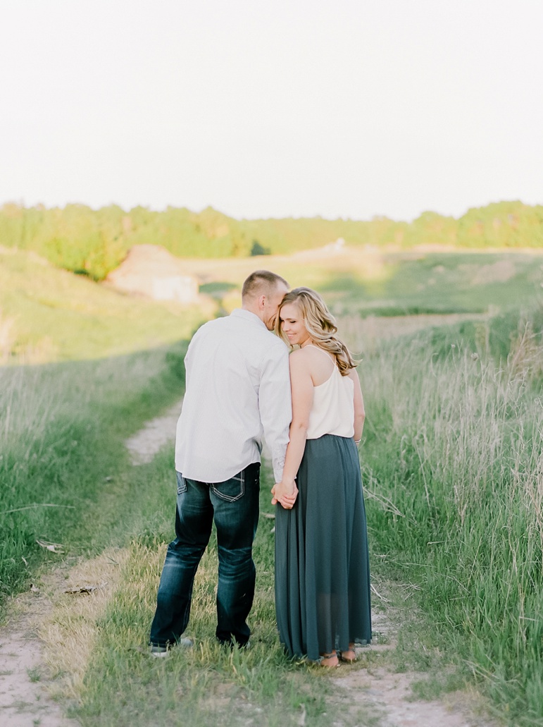 Manitowoc Wisconsin Sunset Engagement Photos