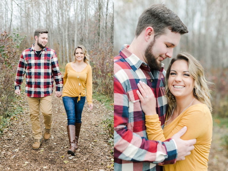 Fall Engagement Photos Milwaukee