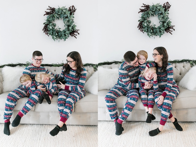 Green Bay Family Pajama Photos