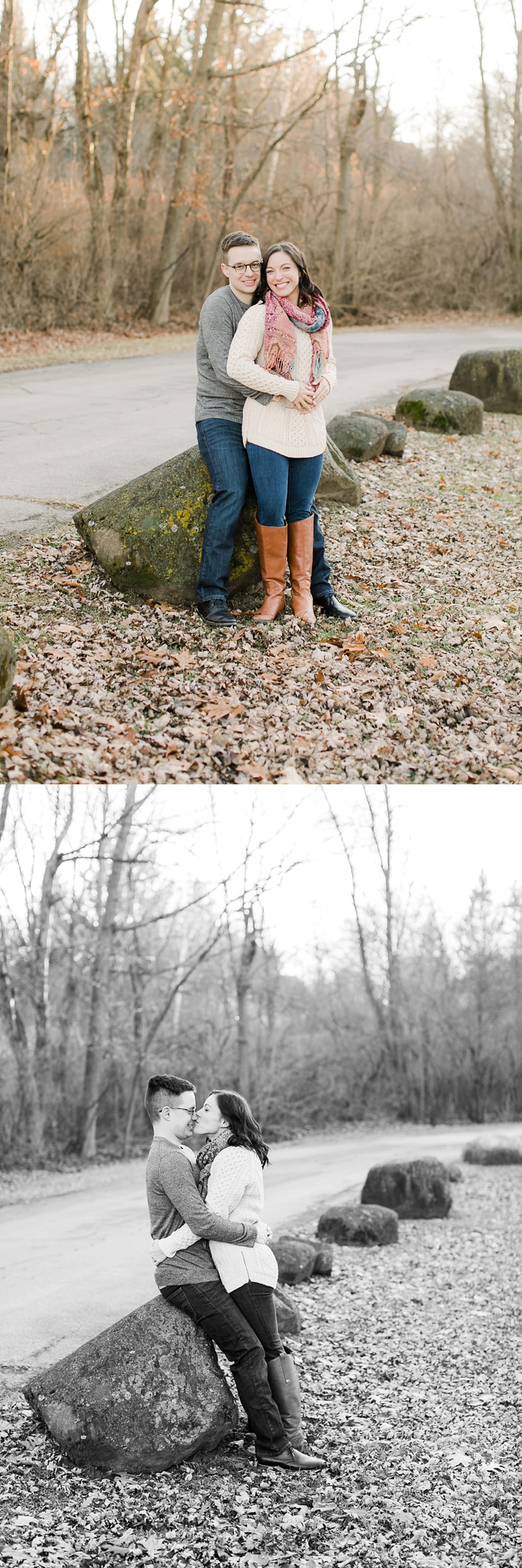 Cedarburg Covered Bridge Engagement Photos