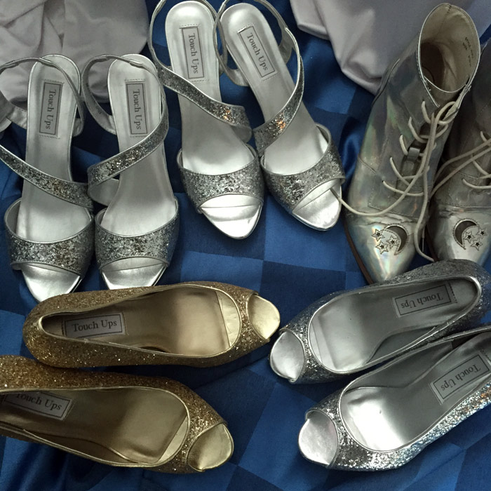The shoes were real sparklers!