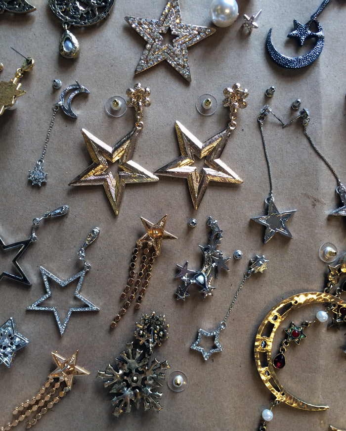 All this costume jewelry had us seeing stars.