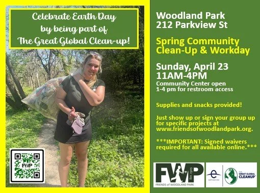 Earth Day Community Spring Clean-Up — Friends of Woodland Park