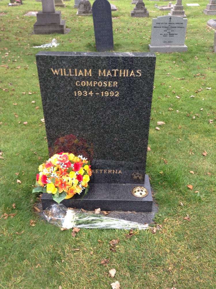 The grave of my "grand-teacher," William Mathias