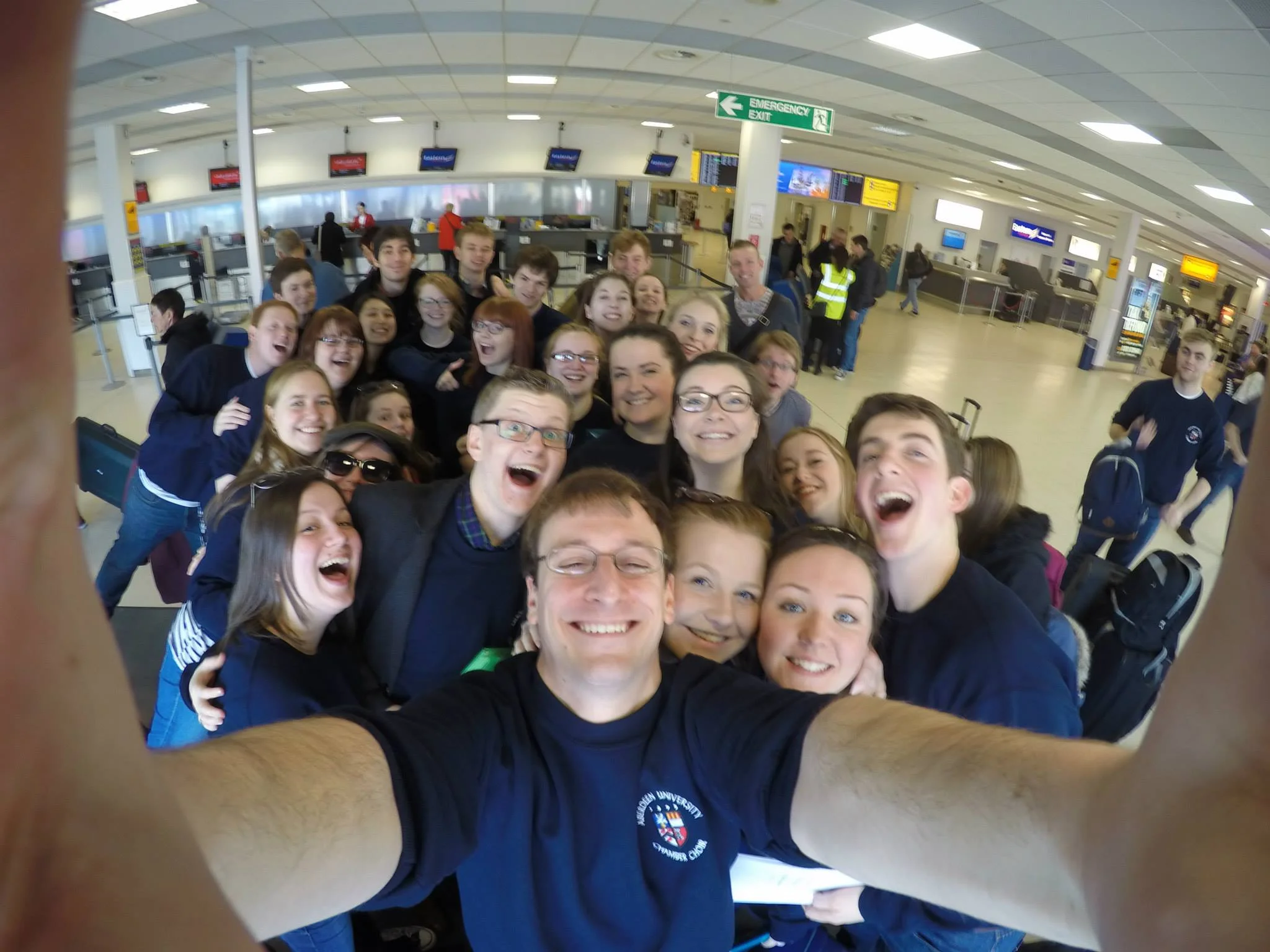 Chamber Choir, departing aberdeen