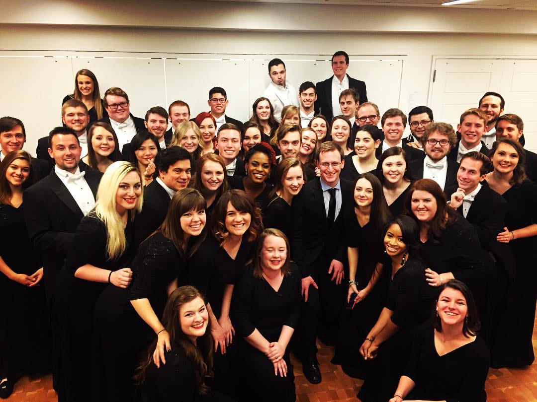 With the UMC Concert Choir.