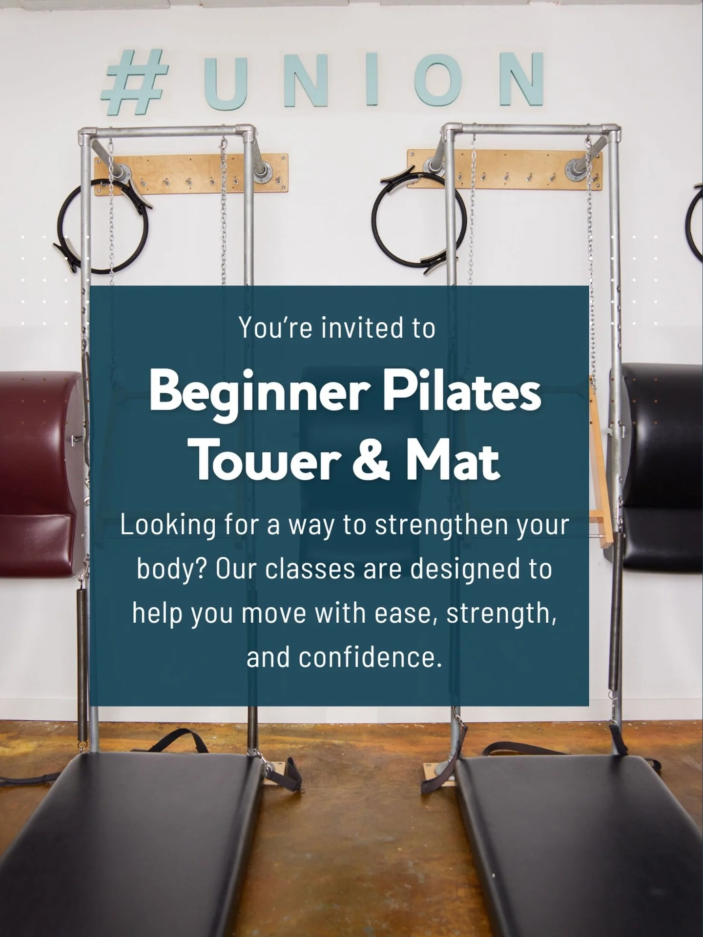 Curious about Pilates&mdash;or coming back after some time away? This introductory class is designed to build confidence, strength, and familiarity with both Mat and Tower work in a supportive group setting.

Perfect for:
&bull; Pilates beginners (in
