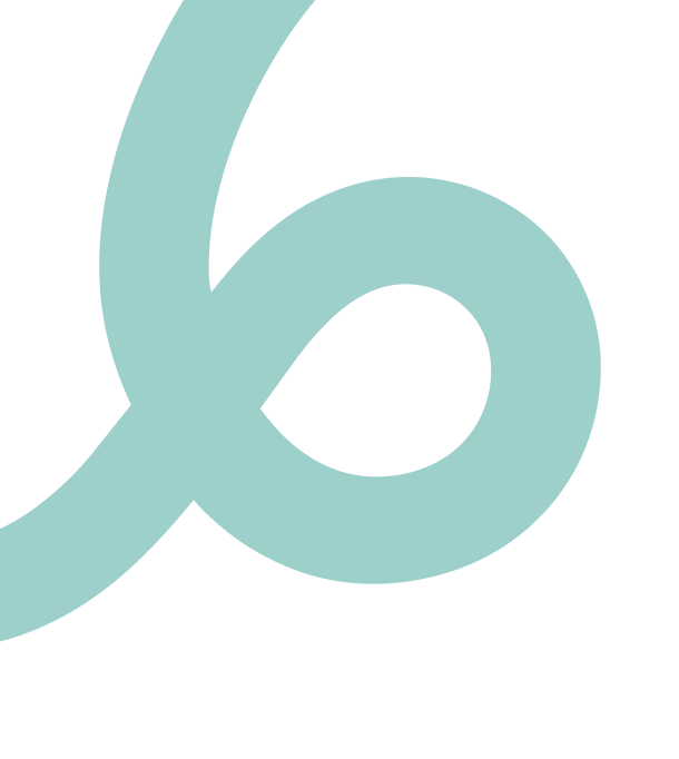 a turquoise squiggle graphic