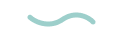 A wavy blue line on a white background