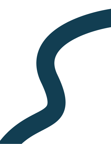 Close-up of a blue squiggly line on a black background.