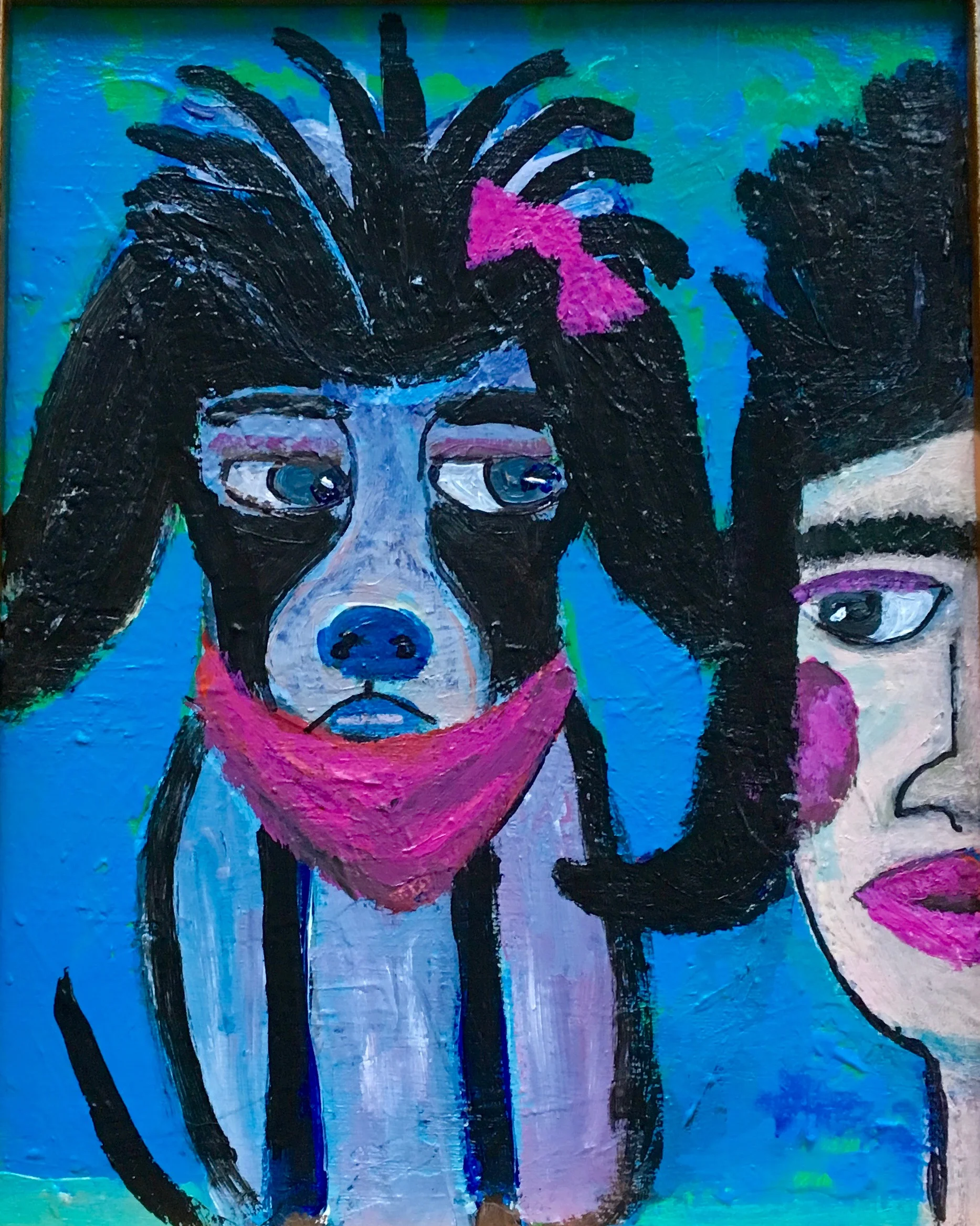 Mother and Dog with new Hairdos