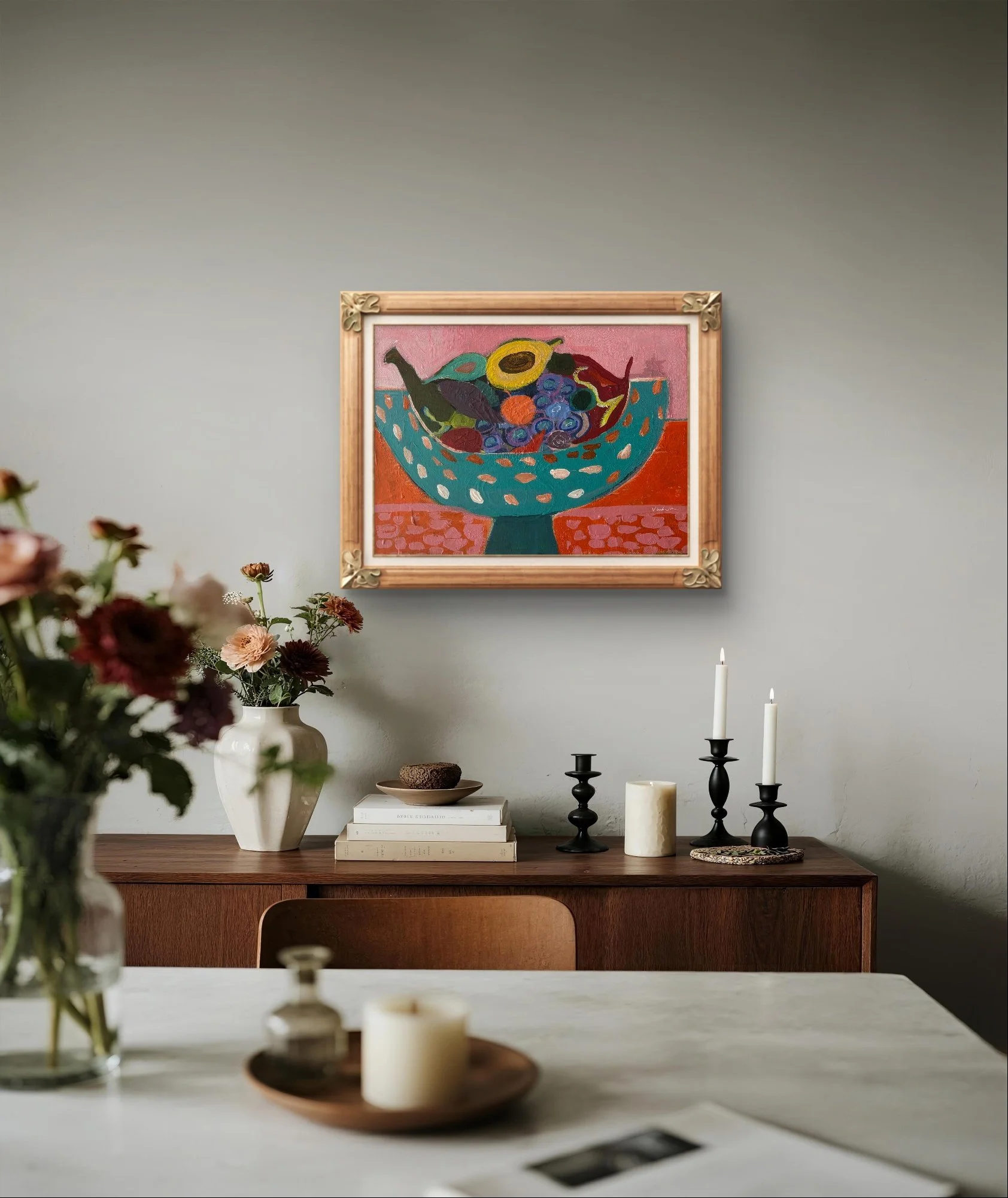 Table with Market Fruits