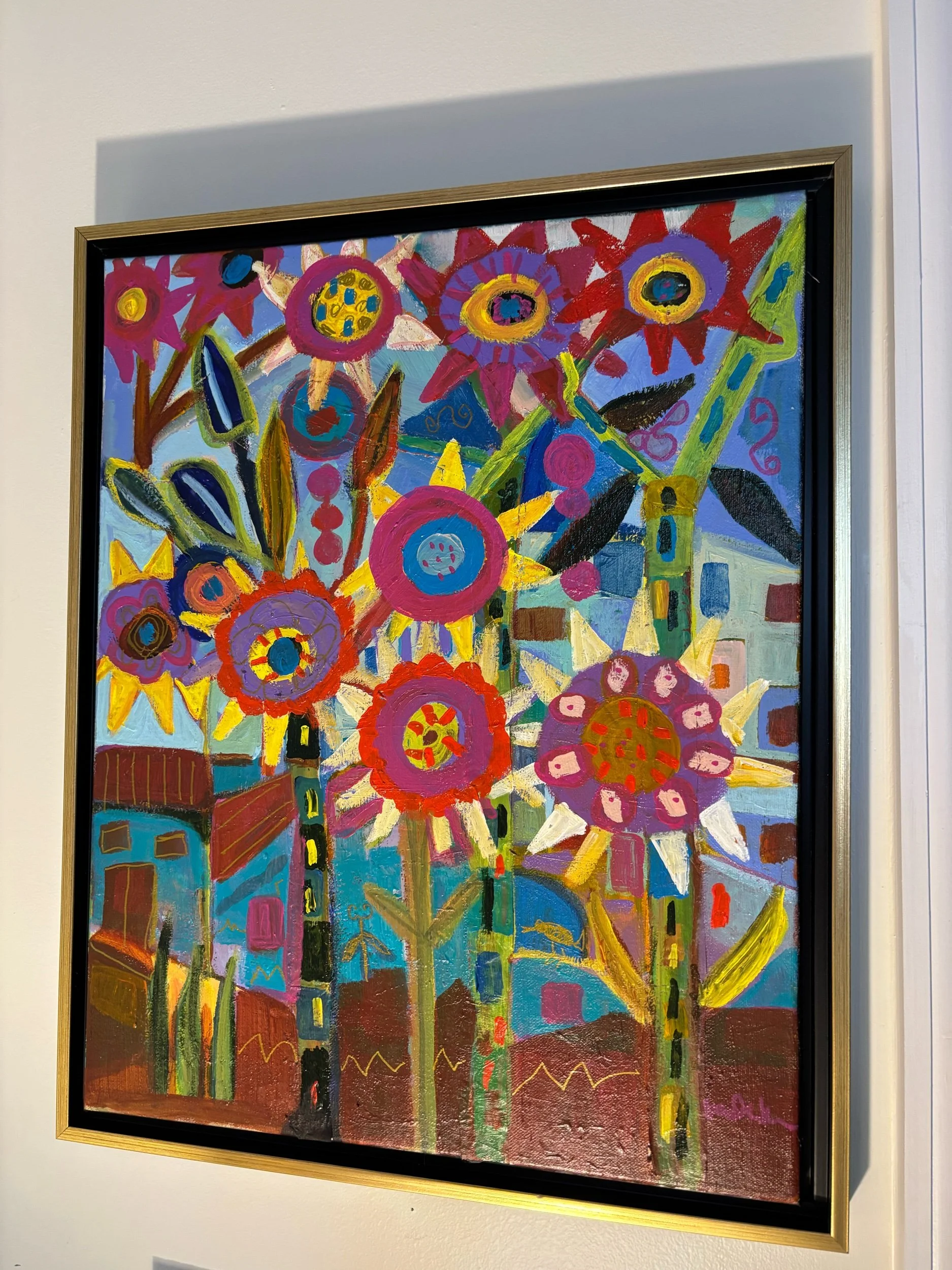 Houses with Very Tall Flowers 