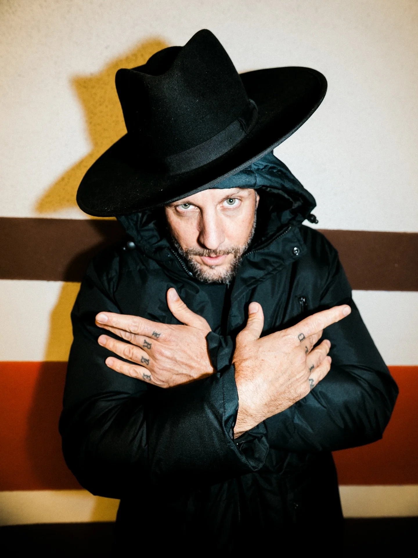 A little freeze and a little steeze overseas! 🥶 Having fun performing with @thepicturebooks - as always! 📸: @flo.rec_ | 12/18 I&rsquo;ll be playing a Low Volts set then hopping on bass for Picturebooks at @forum_bielefeld | Then we do it all over a