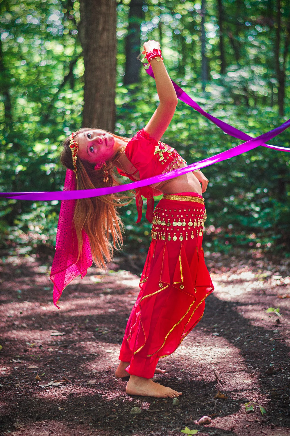 Ribbon Dancer at the Mid-Michigan Renaissance Festival Enchanted Forest ...