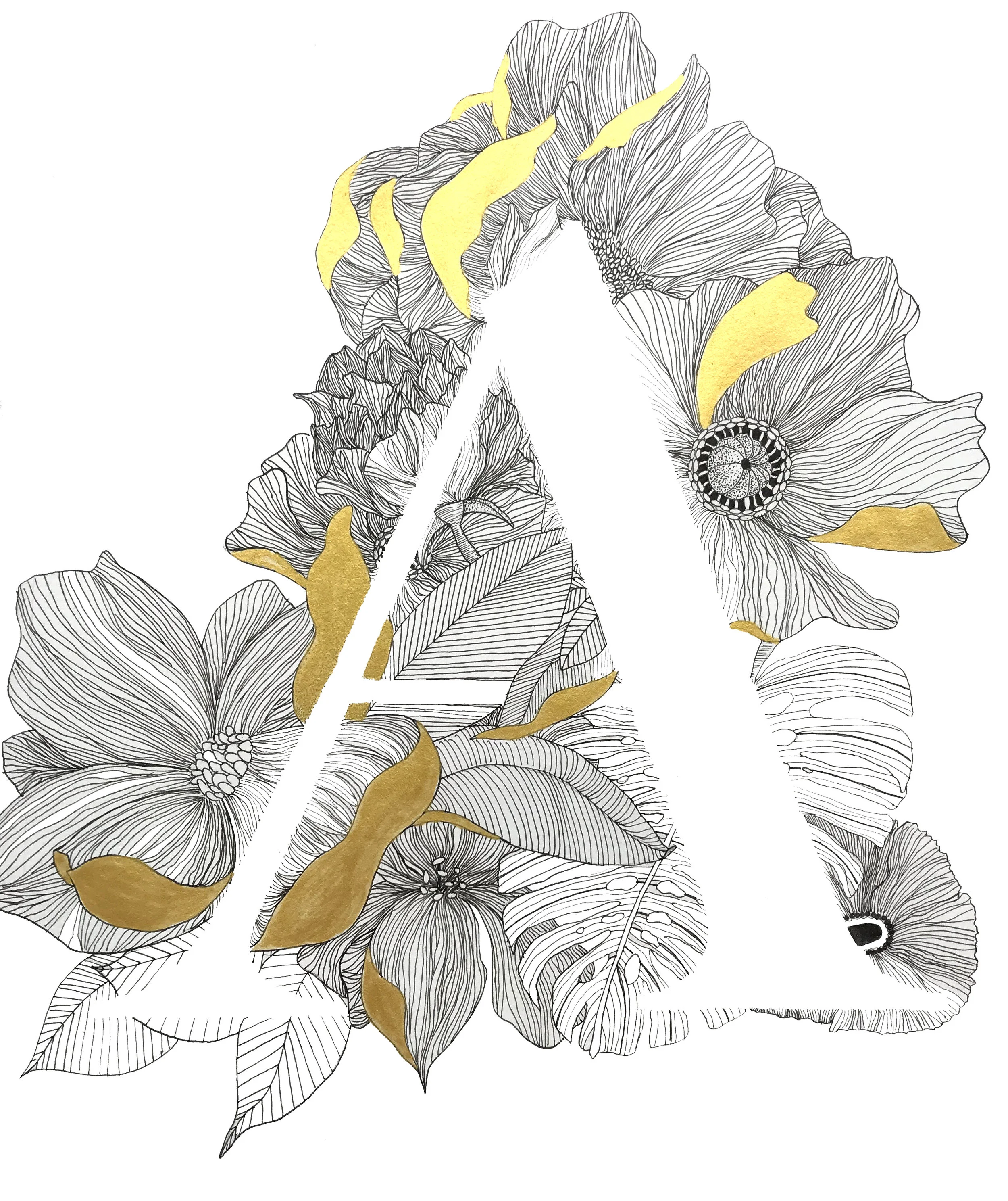 9” x 12” - Floral A 1