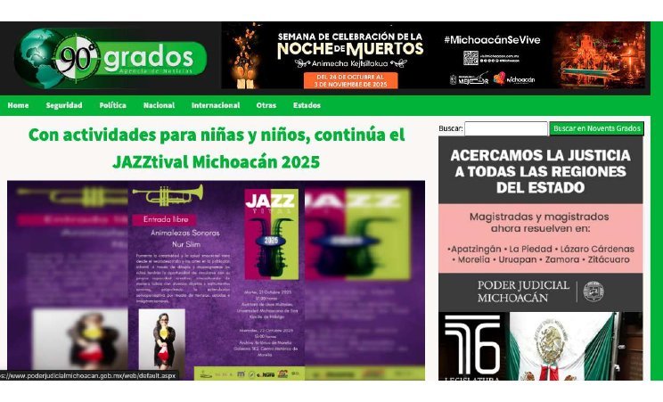 90 Grados · Jazztival Michoacán · 2025