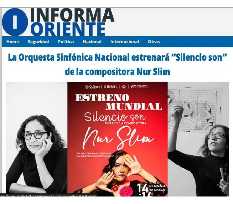 Informa Oriente · Silencio son, National Symphony Orchestra · March 2025