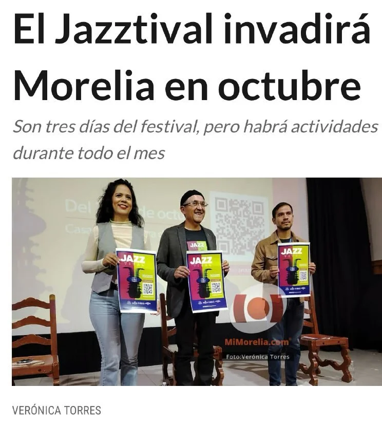 MiMorelia · El Jazztival invadirá Morelia · 2025