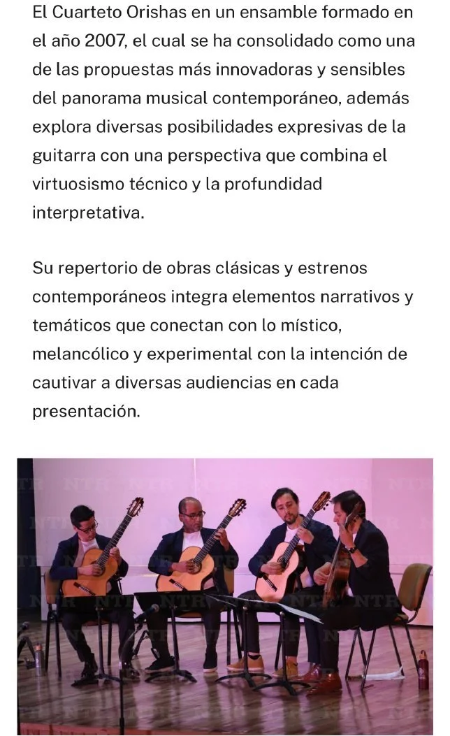 Cuarteto Orishas · Los Cuatro Espíritus de la Creación · April 2025