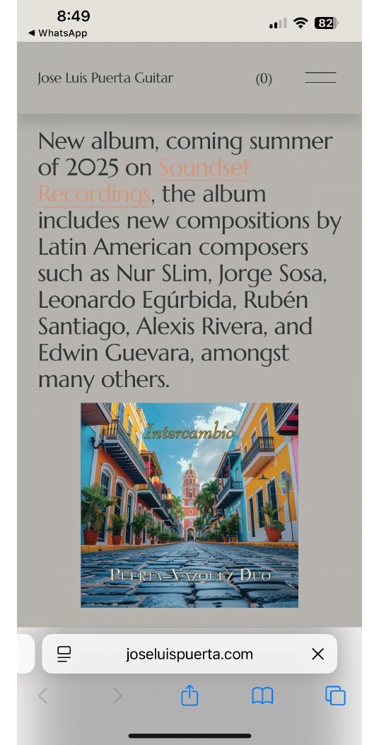 José Luis Puerta · Intercambio album, Soundset Recordings · 2025