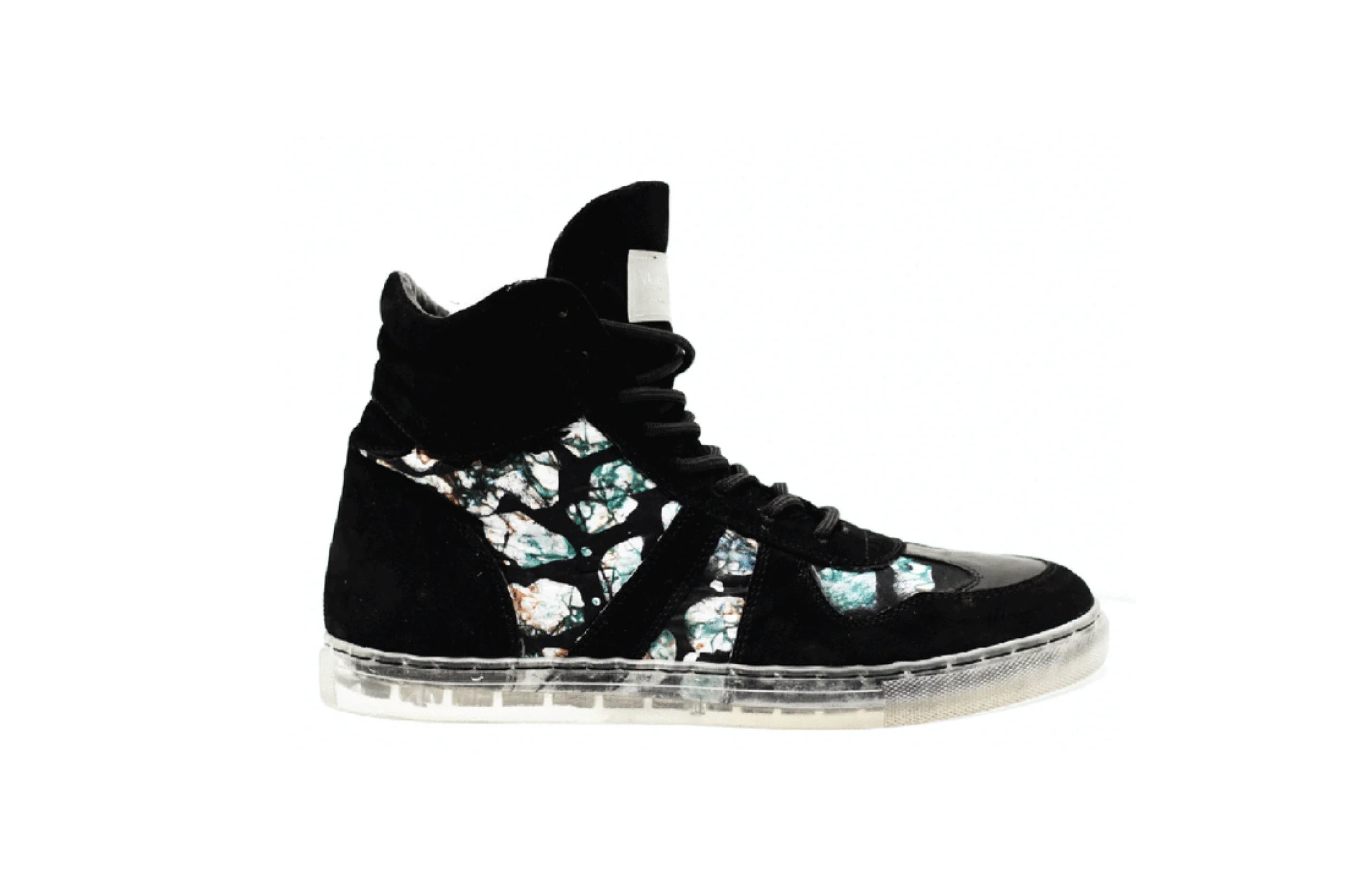 PMT Hi - Top Trainer  |   Black Wax TEXTILE  ( MADE IN ETHIOPIA )