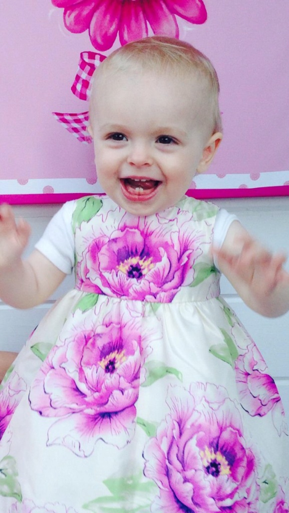 Camilla at her first birthday party.