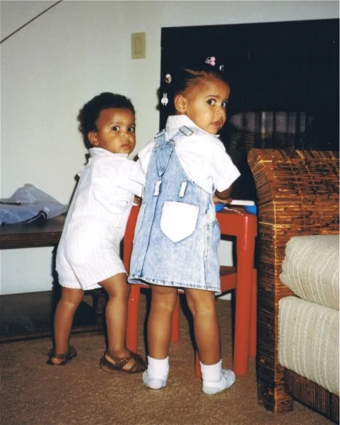 Kamaal and Londale Jr. - my little partners in crime! (about 1990)