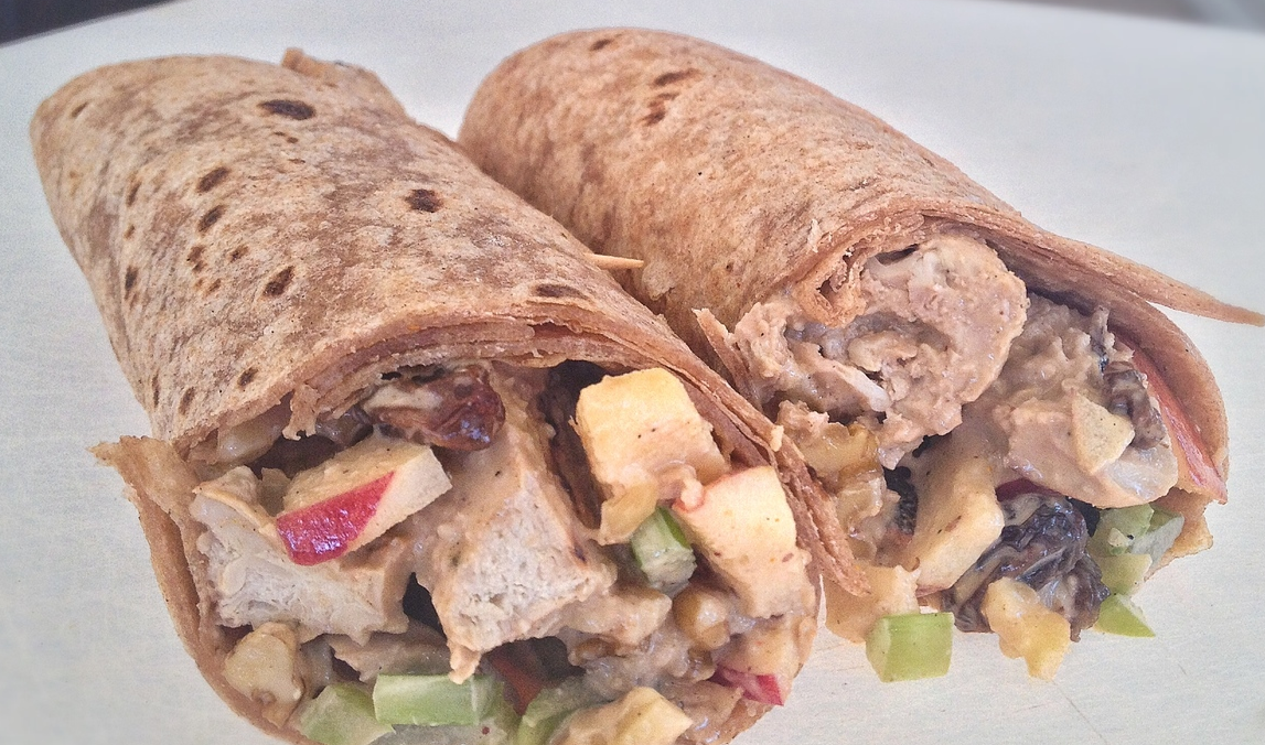 Waldorf Chick'n Salad Wrap
