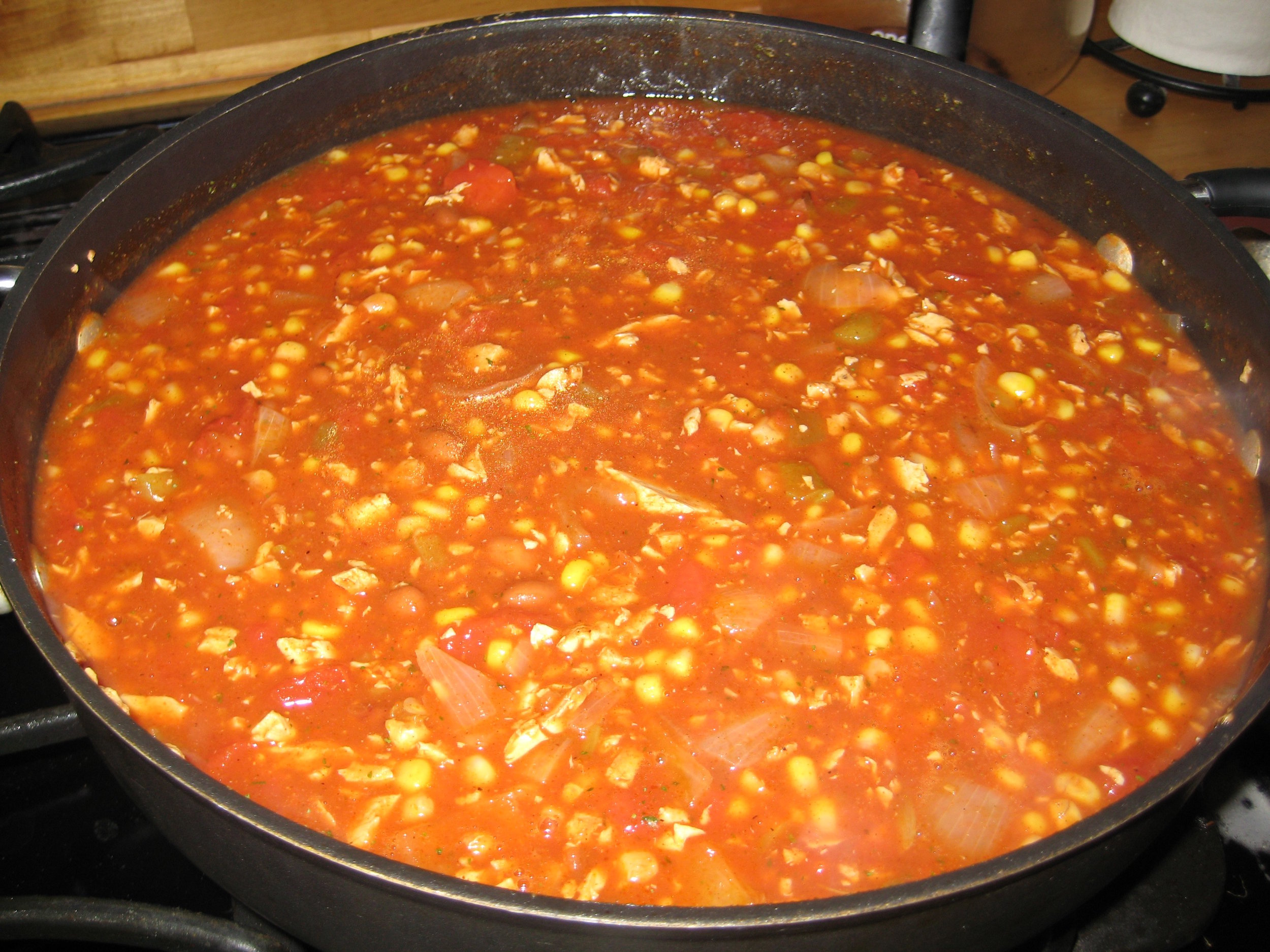 Spicy Chick'n Taco Soup