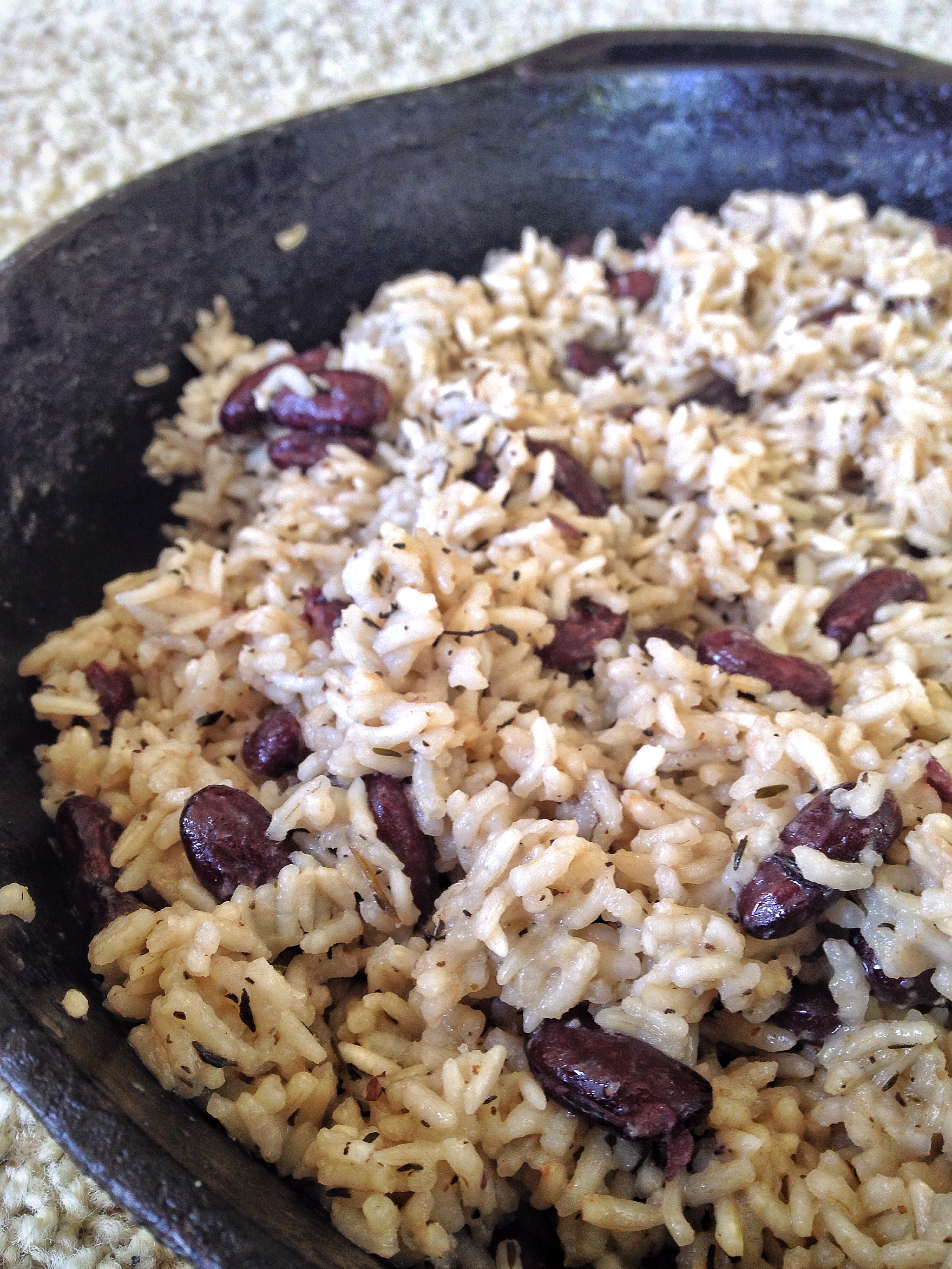 Coconut Rice with Red Beans