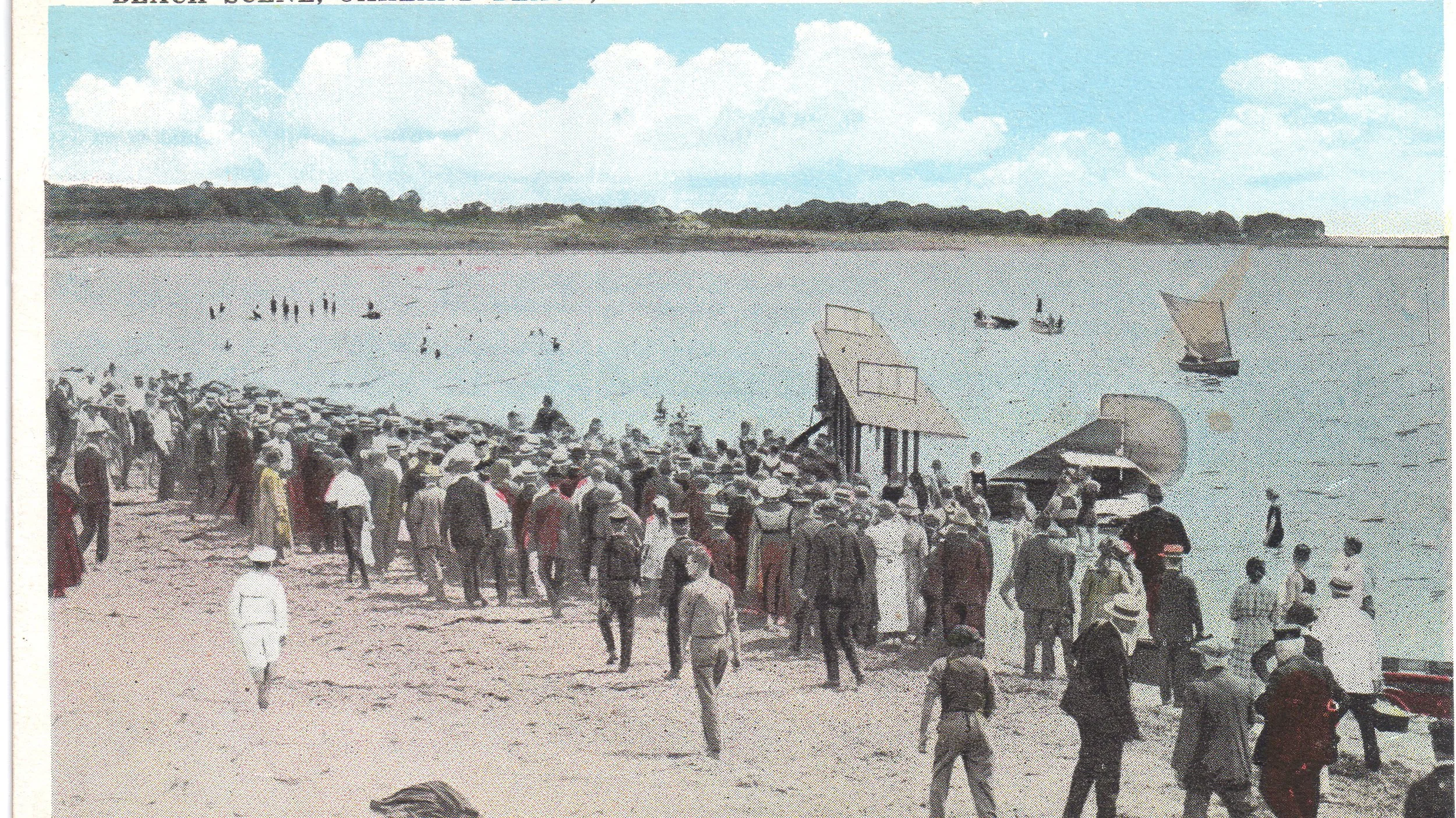 Biplane on the Beach