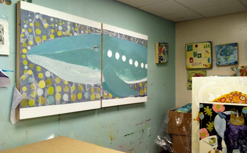 Phygment Studio today as I prepare to make progress on the Humpback Whale piece 