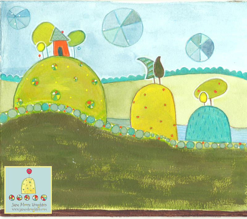 background for Parker Owl on bike 