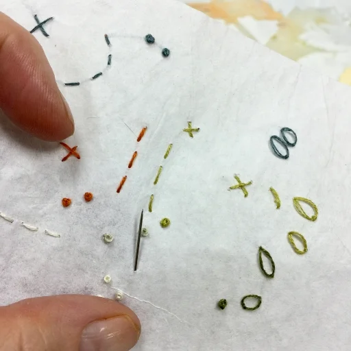 I did apply some embroidery to the main character in the story...