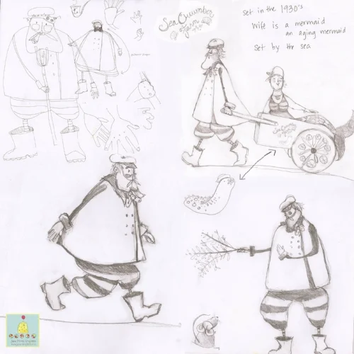 some preliminary pose sketches