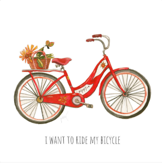 I love to ride my bike, knit stuff that never fits and play fetch with my dogs. To be clear: I throw the ball and they run.