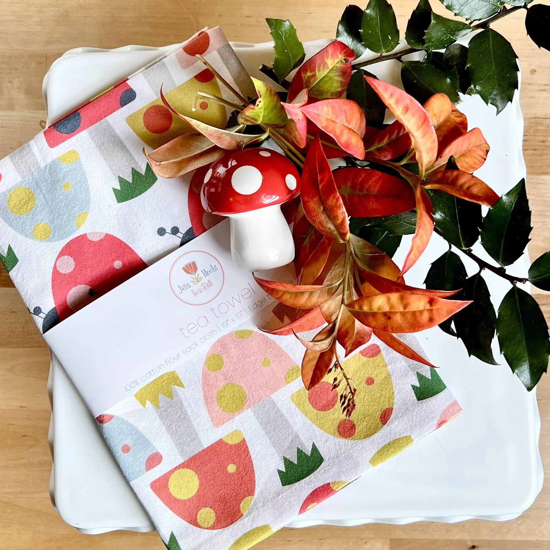 Mushrooms and Ladybugs kitchen towel .jpg