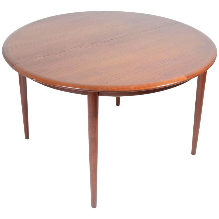 Danish Modern Teak Dining Table By Kurt Ostervig Motley Danish Modern Teak Dining Table By Kurt, Vintage Danish Modern Teak Dining Table