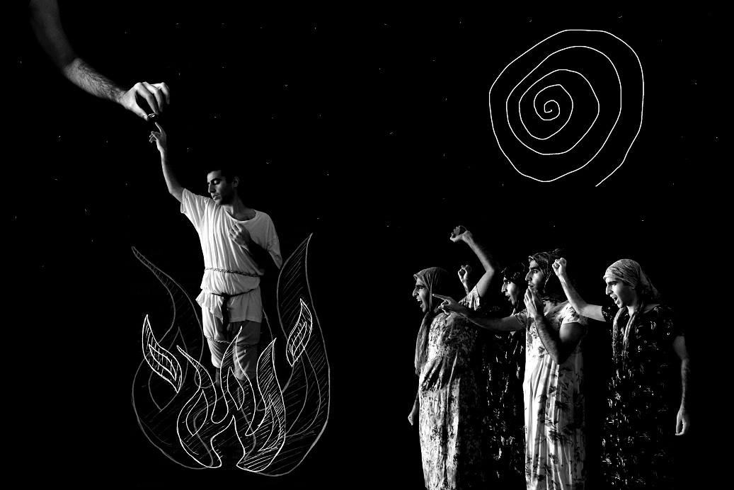 A sampling of Shakib's visual art outside of cinema. "Joan of Art" further explores the subject of exile in the face of difference.