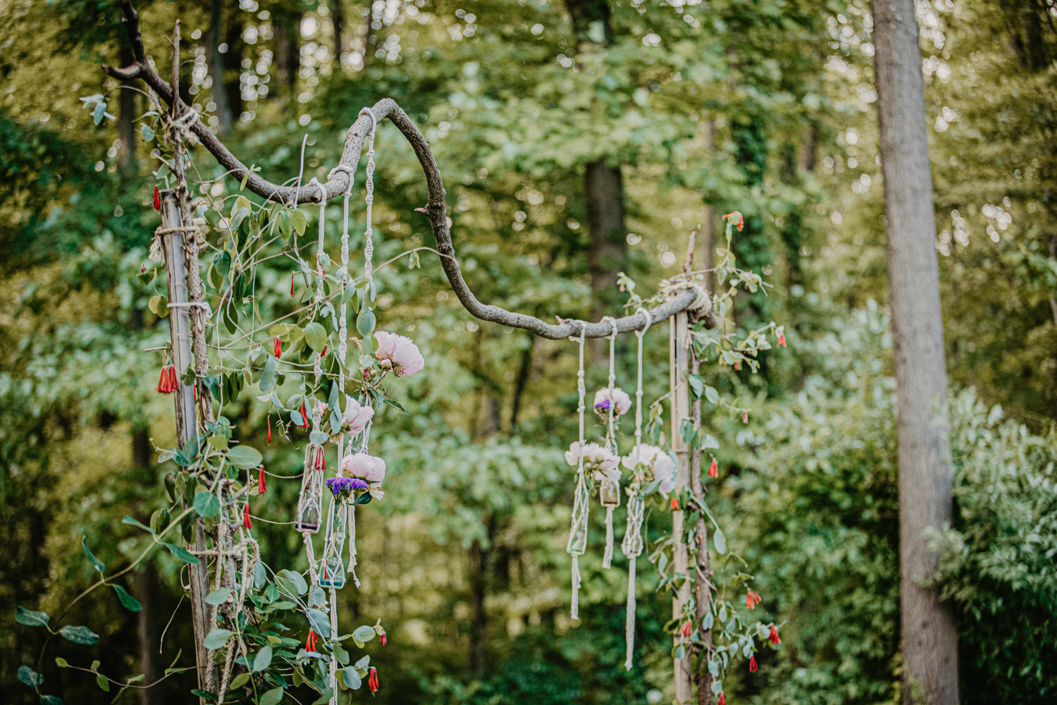 Boho and nature inspired wedding