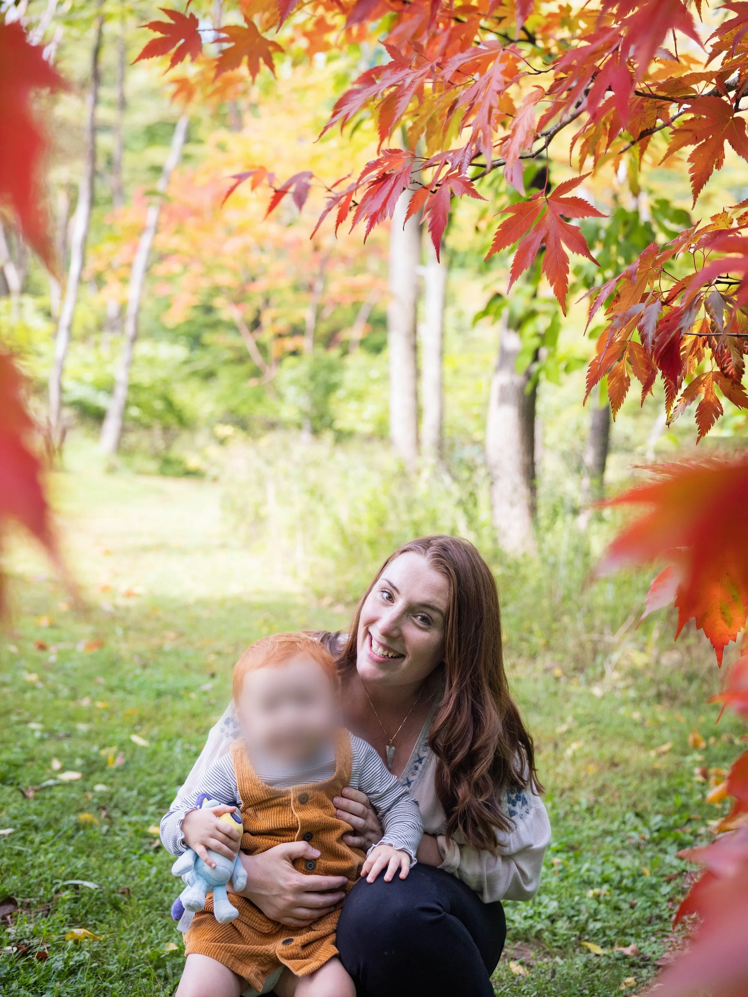 Redhead season 🍁

(sorry not unblurring her face until she&rsquo;s 18. Lol. JK... sort of)