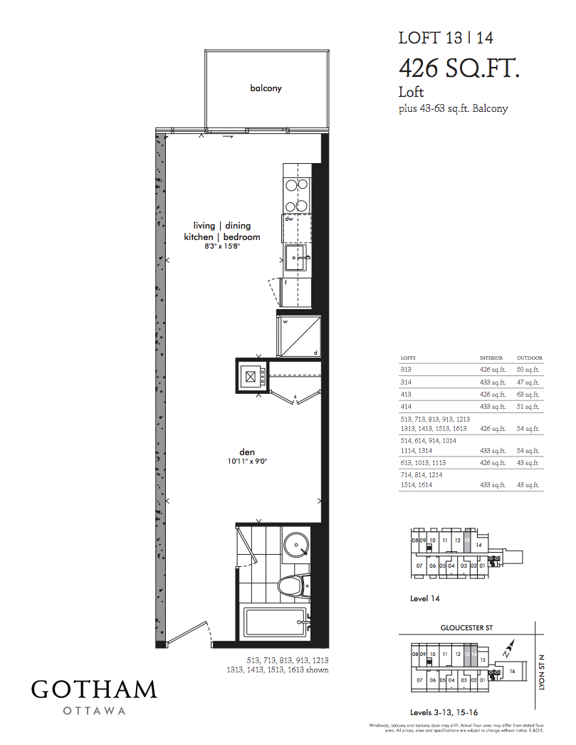 "Loft 13" which is still available for $233,900.