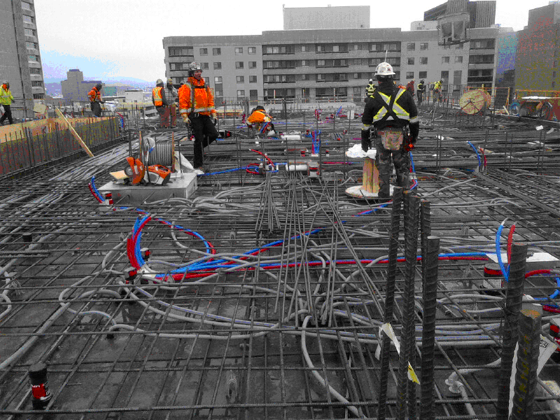 Construction Photo from Richcraft of the 16th Floor of The Bowery on January 28th!
