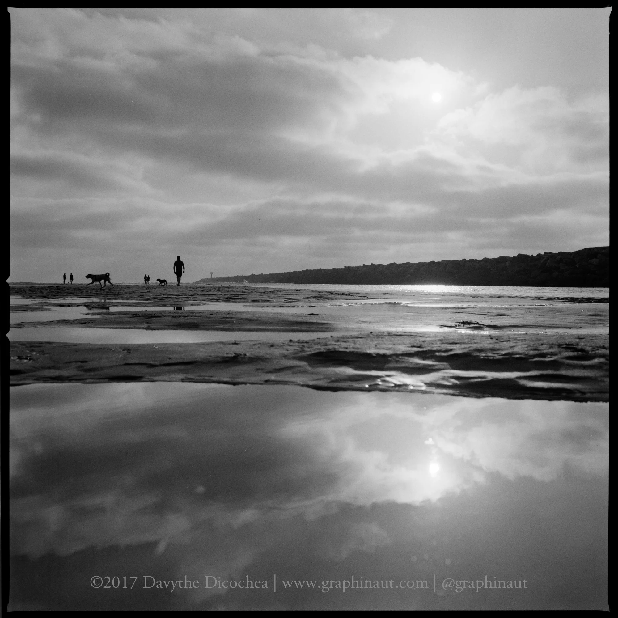 Low Tide at Ocean Beach, California