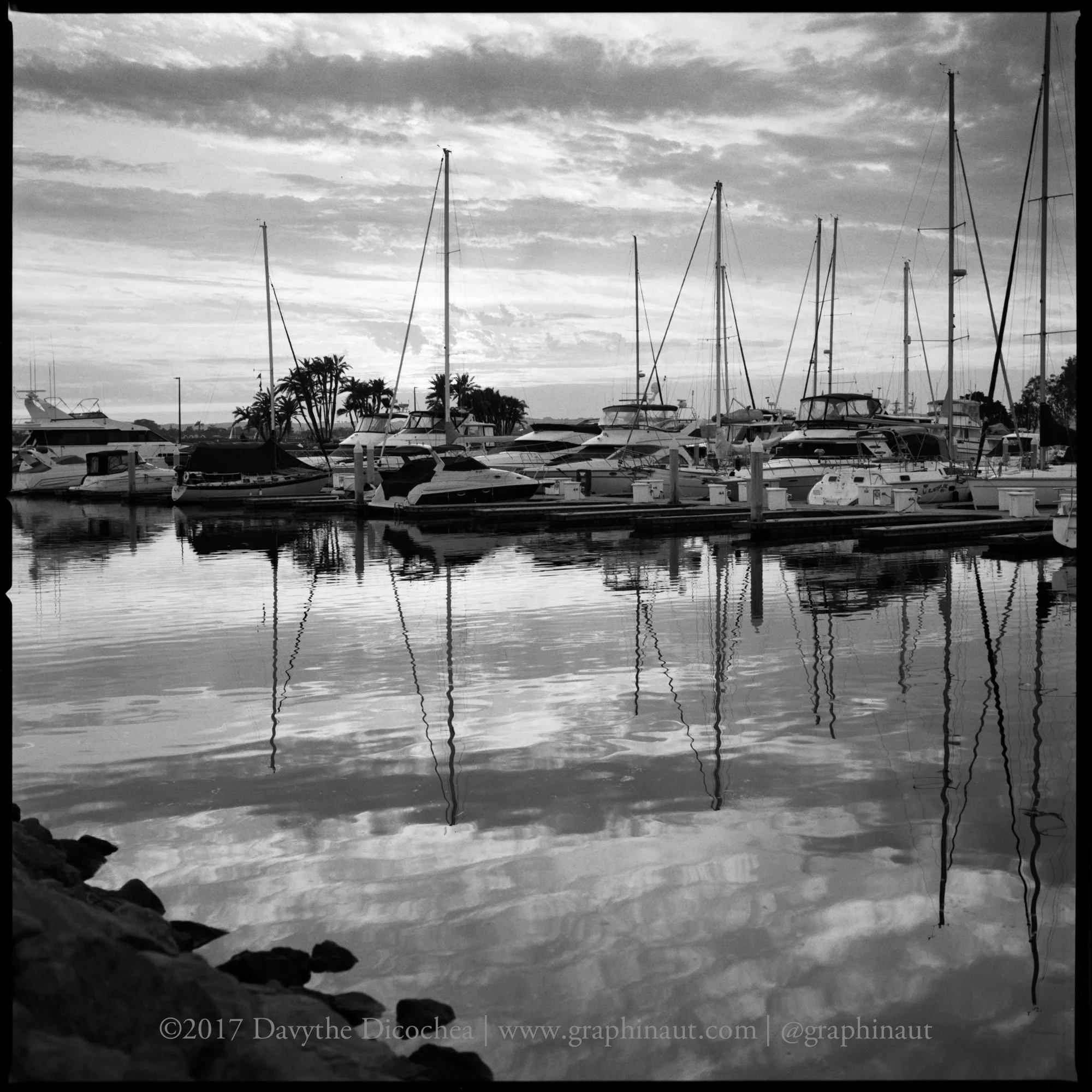 The Harbor at Sunset, California