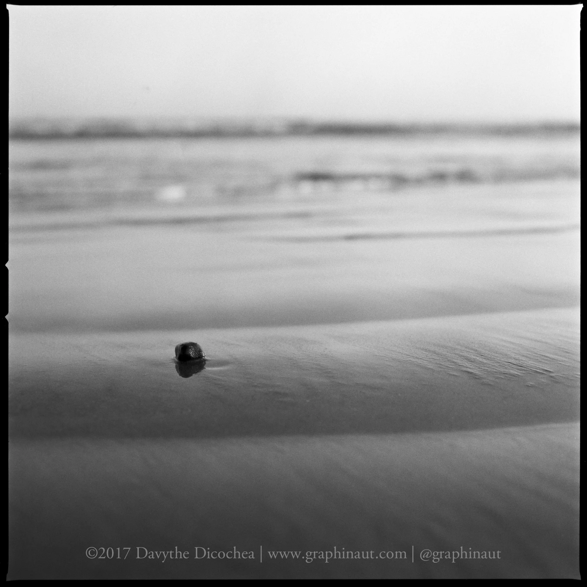 A Rock Facing the Next Wave, California